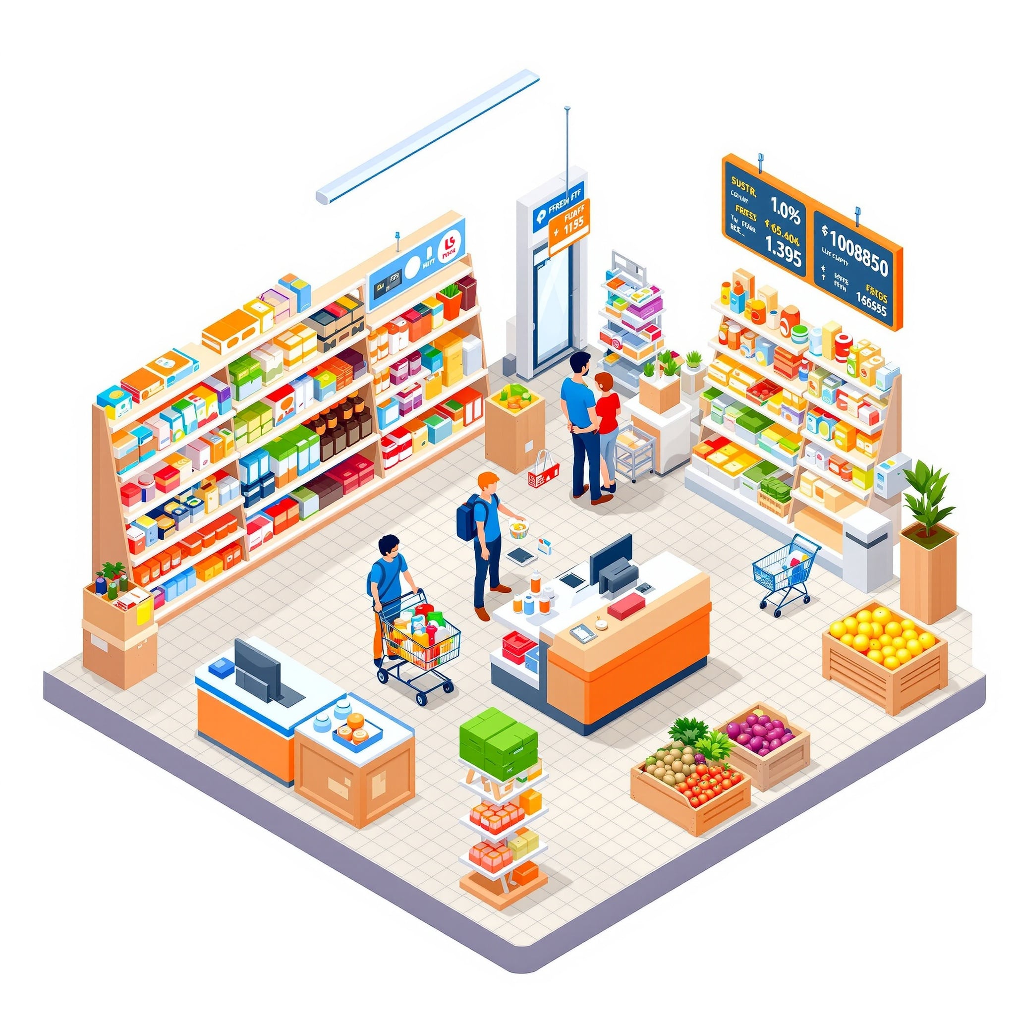 Supermercados y Tiendas
